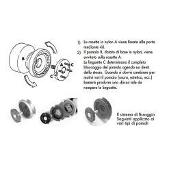 Online Hardwarexchange Bouton tirant de porte fixe D70 mm en aluminium Marron foncé - breveté