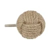 Atmosphera Créateur D'Intérieur Boutons de meuble x2 Dayana en jute & métal D4cm - Atmosphera* Bouton De Meuble
