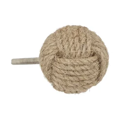 Atmosphera Créateur D'Intérieur Boutons de meuble x2 Dayana en jute & métal D4cm - Atmosphera* Bouton De Meuble