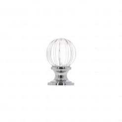 Online Hardwarexchange Boutons pour meubles en zamac et cristal Diamètre 30 chrome poli
