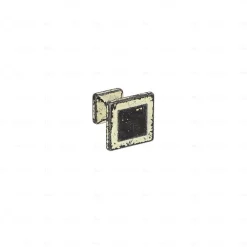 Clearance Hardwarexchange Boutons pour meubles en zamac Diamètre 24 x 24 Ivoire rustique, Lot de 6
