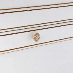 Sale Hardwarexchange Boutons pour meubles en zamac Diamètre 35 x 23 Patine royale en or ivoire, Lot de 6