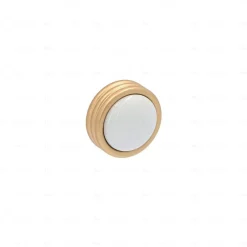 Outlet Hardwarexchange Boutons pour meubles en zamac et Porcelaine Diamètre 34 Alucover laiton