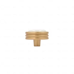 Outlet Hardwarexchange Boutons pour meubles en zamac et Porcelaine Diamètre 34 Alucover laiton