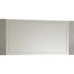 Altobuy BRISE - Miroir avec Contour Finition Béton Laqué* Miroir|Miroir
