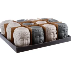 Atmosphera Créateur D'Intérieur Brûle - parfum Bouddha en céramique H11 - Gris- Atmosphera* Bougie Et Senteur
