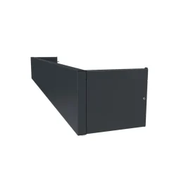 Atole Cache coffre de volet roulant avec support pour tringle à rideaux 270 cm - Gris anthracite RAL7016* Tringle À Rideau À Composer