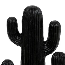Atmosphera Créateur D'Intérieur Cactus déco Rodrigo H38cm noir - Atmosphera* Statue Décorative