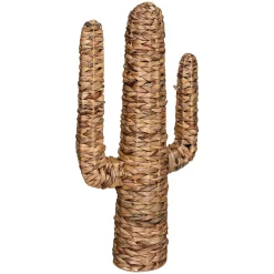 Atmosphera Cactus en jacinthe L.36,5 x H.75 x 16,5 cm* Statue Décorative