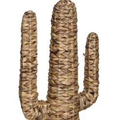 Atmosphera Cactus en jacinthe L.36,5 x H.75 x 16,5 cm* Statue Décorative