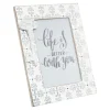 Atmosphera Cadre à Poser Relief "Clé" 10x15cm Blanc & Gris* Cadre