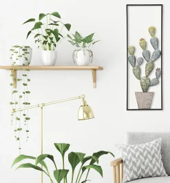 Mauro Ferretti Cadre en métal Cactus 31x2.5x90 cm* Objet Décoratif Mural