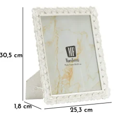 Clearance Mauro Ferretti Cadre en résine argentée 25,3x1,8x30,5 cm (mesure interne 20x25 cm)