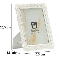 Mauro Ferretti Cadre en résine argentée 20x1,8x25,3 cm (mesure intérieure 15x20 cm)
