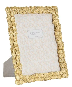 Mauro Ferretti Cadre en résine dorée avec feuillets 25,5x1,8x30,5 cm* Cadre