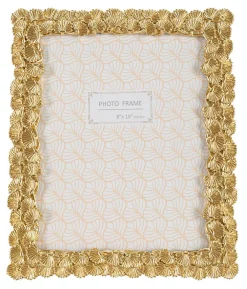 Mauro Ferretti Cadre en résine dorée avec feuillets 25,5x1,8x30,5 cm* Cadre