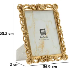 Best Mauro Ferretti Cadre en résine dorée 26,9x2x32,3 cm (mesure intérieure 20x25 cm)
