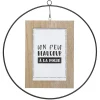 Atmosphera Créateur D'Intérieur Cadre photo - métal et bois - 10x15 cm - Noir- Atmosphera* Cadre