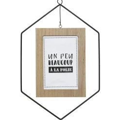 Atmosphera Créateur D'Intérieur Cadre photo - métal et bois - 10x15 cm - Noir- Atmosphera* Cadre