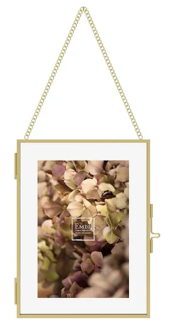 Emdedesign Cadre photo à suspendre contour doré l.10 x H.15 cm Emde* Cadre 10 X 15 Cm|Cadre