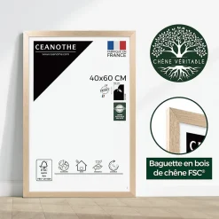 Ceanothe Cadre photo tara 40x60 cm Fabriqué en France* Cadre 40 X 60 Cm - A2