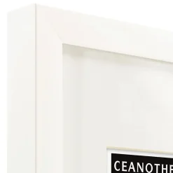 Ceanothe Cadre photo 24x30 cm milan blanc avec passe-partout 18x24 cm Fabriqué en France* Cadre