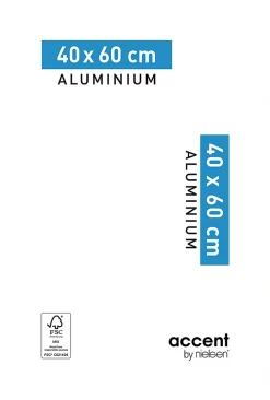 Nielsen Cadre photo Accent en aluminium coloris or mat l.40 x H.60 cm Nielson* Cadre|Cadre 40 X 60 Cm - A2