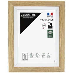 Outlet Ceanothe Cadre photo actual bois blanc 13x18 cm Fabriqué en France