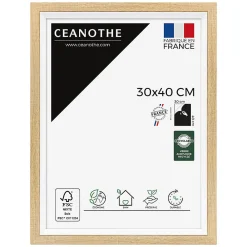 Ceanothe Cadre photo actual bois blanc 30x40 cm Fabriqué en France* Cadre 30 X 40 Cm - A3