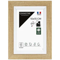 New Ceanothe Cadre photo actual bois blanc 10x15 cm Fabriqué en France