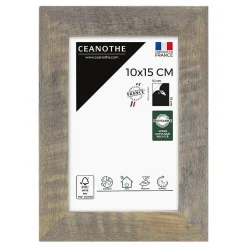 Ceanothe Cadre photo alizée brun 10x15 cm Fabriqué en France* Cadre 13 X 18 Cm|Cadre