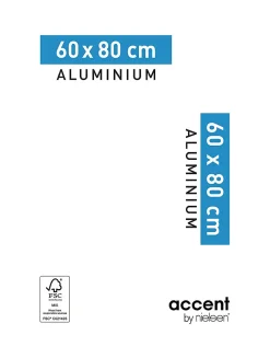 Nielsen Cadre photo aluminium argent mat Accent l.60 x H.80 cm* Cadre 60 X 80 Cm