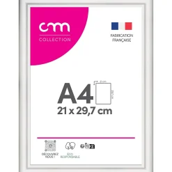 CM Creation Cadre photo Bella blanc mat l.34 x H.25 cm* Cadre 21 X 29,7 Cm - A4