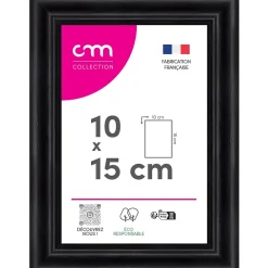 CM Creation Cadre photo Bella noir mat l.14 x H.19 cm