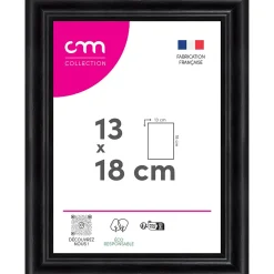 CM Creation Cadre photo Bella noir mat l.17 x H.22 cm* Cadre 13 X 18 Cm