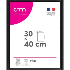 Sale CM Creation Cadre photo Bella noir mat l.34 x H.44 cm