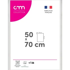CM Creation Cadre photo Bella blanc mat l.54 x H.74 cm* Cadre 50 X 70 Cm