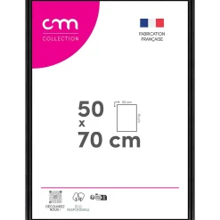 CM Creation Cadre photo Bella noir mat l.54 x H.74 cm* Cadre 50 X 70 Cm