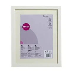 Hot Colours Cadre photo blanc Erina l.21 x H.29,7 cm + passe partout