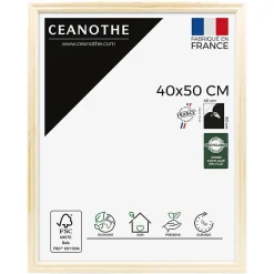 Ceanothe Cadre photo circée authentic naturel 40x50 cm Fabriqué en France* Cadre