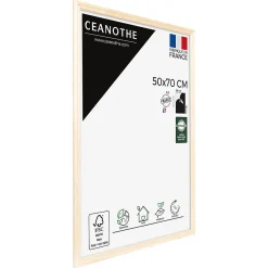 Outlet Ceanothe Cadre photo circée authentic naturel 50x70 cm Fabriqué en France