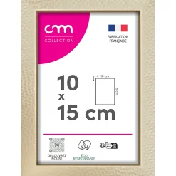 Cadre photo Croisette cm Creation doré martelée l.18 x H.13 cm* Cadre 10 X 15 Cm|Cadre
