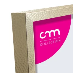 Cadre photo Croisette cm Creation doré martelée l.18 x H.13 cm* Cadre 10 X 15 Cm|Cadre