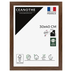 Ceanothe Cadre photo design éternel ébène 30x40 cm Fabriqué en France* Cadre 30 X 40 Cm - A3