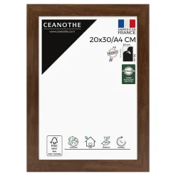 Ceanothe Cadre photo design éternel ébène 20x30/a4 cm Fabriqué en France* Cadre