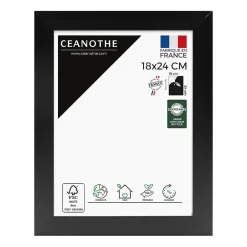 Sale Ceanothe Cadre photo design éternel noir 18x24 cm Fabriqué en France