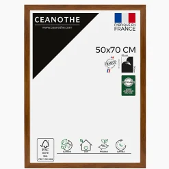 Best Ceanothe Cadre photo design éternel ébène 50x70 cm Fabriqué en France