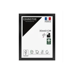 Ceanothe Cadre photo design éternel noir 30x40 cm Fabriqué en France