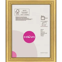 Clearance Colours Cadre photo doré Meridien l.13 x H.18 cm