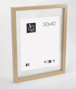 Outlet Ariane Cadre photo double verre effet chêne l.30 x H.40 cm